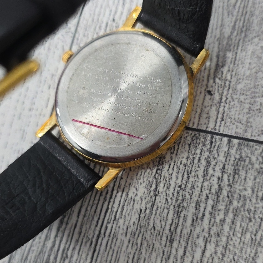 Elvis Presley Gold and Black Men's Watch - Picture 4 of 6
